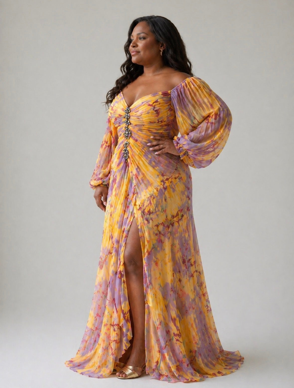 Margot | Elegant V Neck Dress