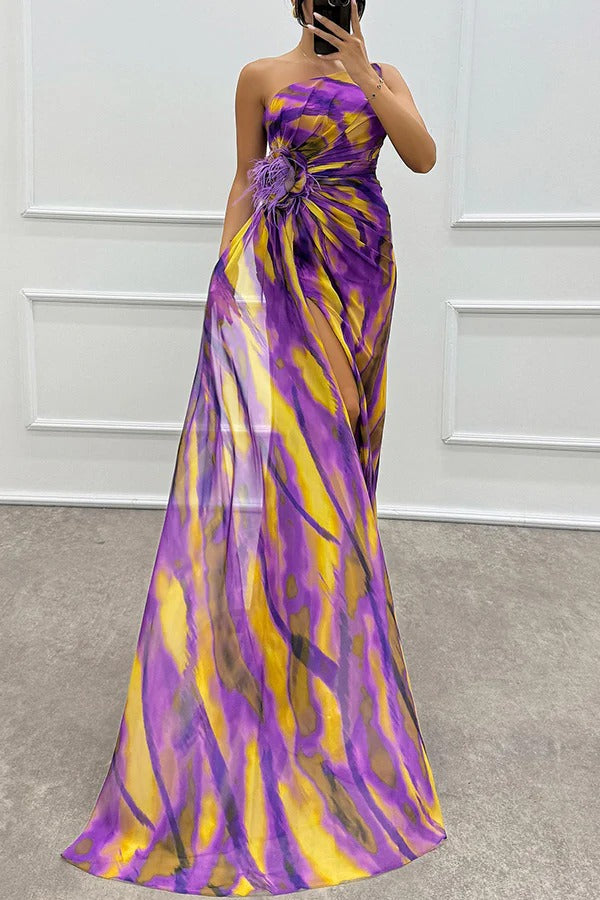 Lorna | One Shoulder Draped Maxi Dress