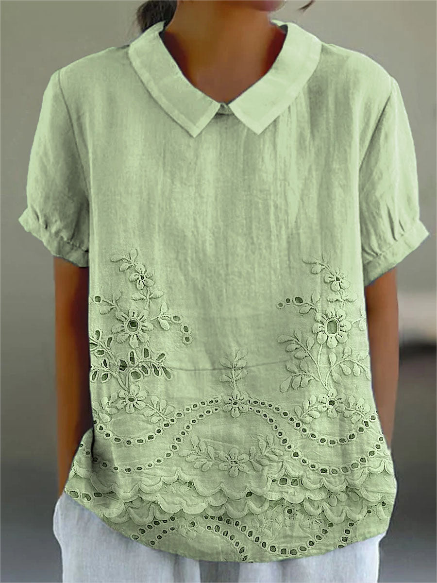 Bea | Floral Collared Top