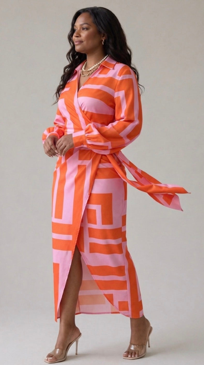 Camille | Printed Wrap Dress