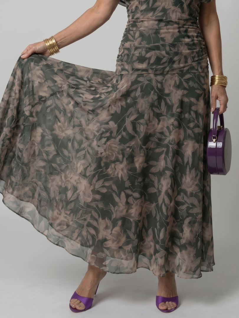 Odette | Off Shoulder Flow Midi Dress