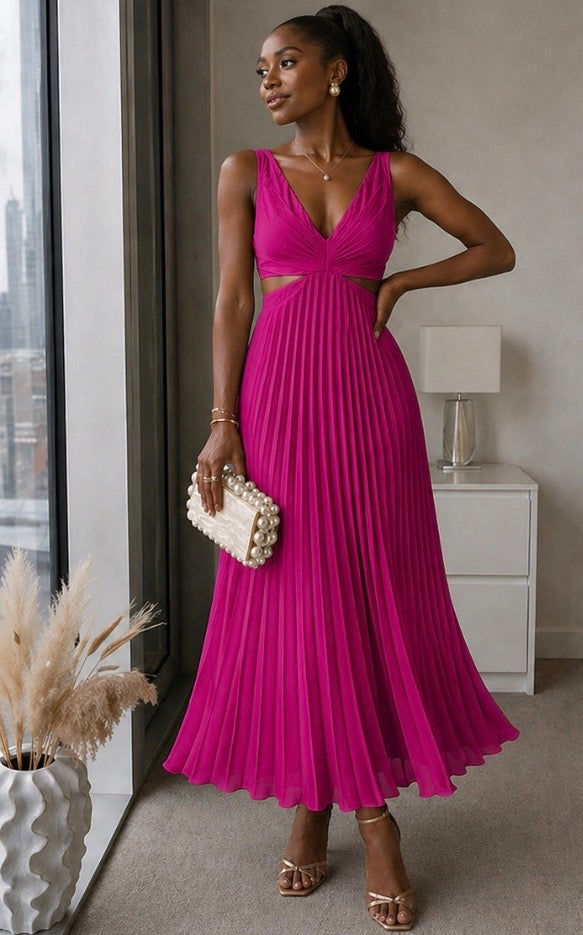 Lara | Twist Front Maxi Dress