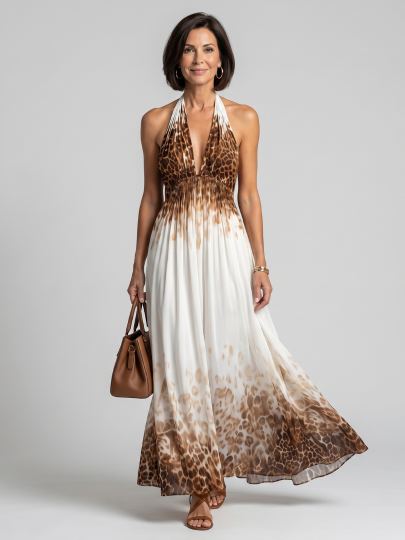 Vivienne | Pleated Floral Midi Dress