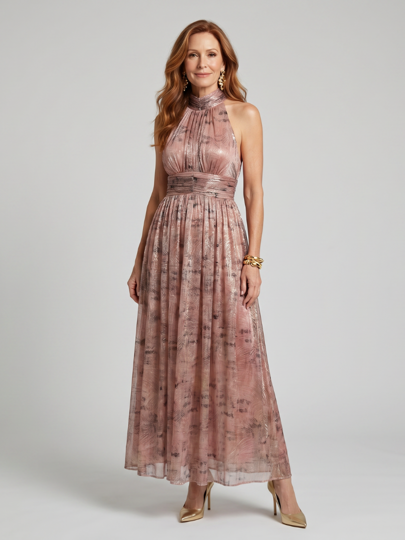 Poppy | Textured Sleeveless Midi Dress