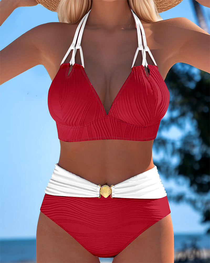 Lyris | High Waisted Double Strap Swimsuit