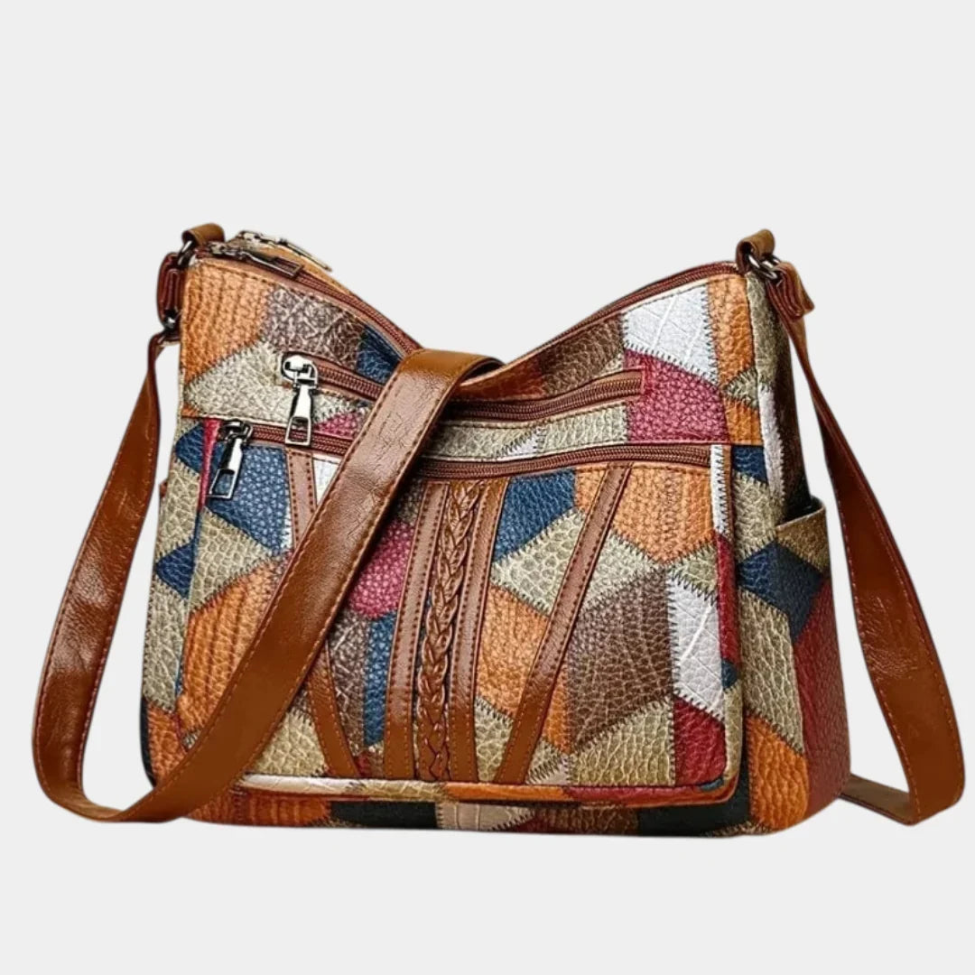 Alva | Straw-Effect Shoulder Bag