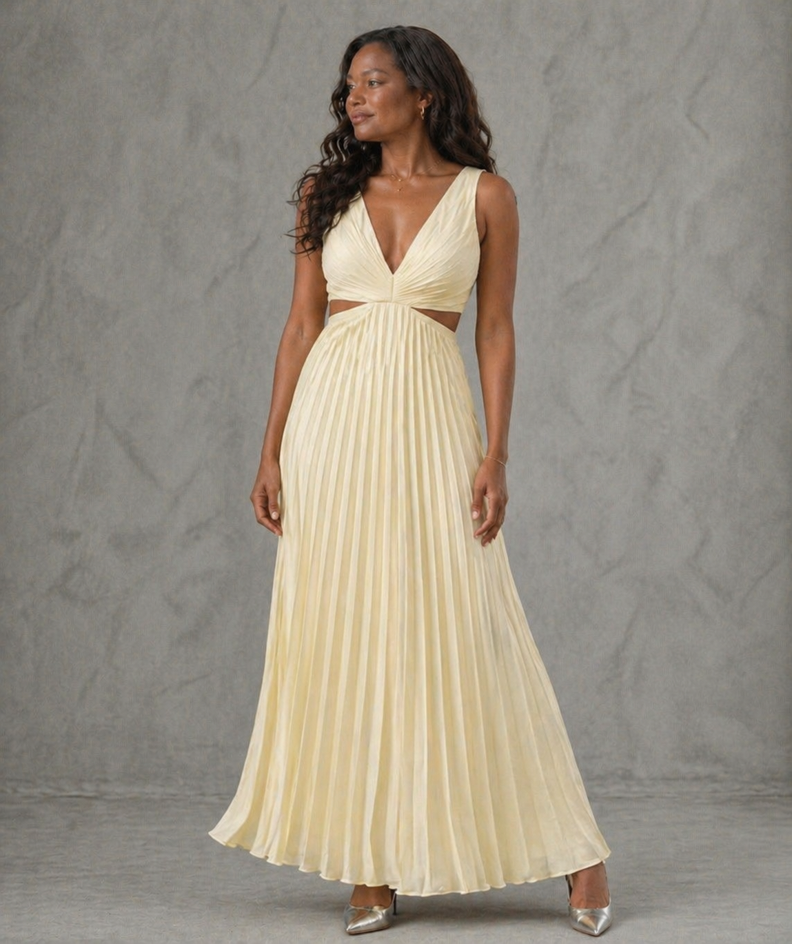 Lara | Twist Front Maxi Dress