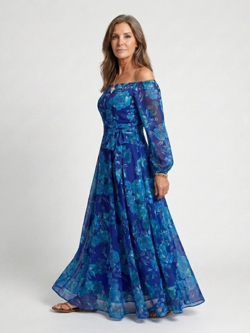 Willa | Off Shoulder Floral Maxi Dress