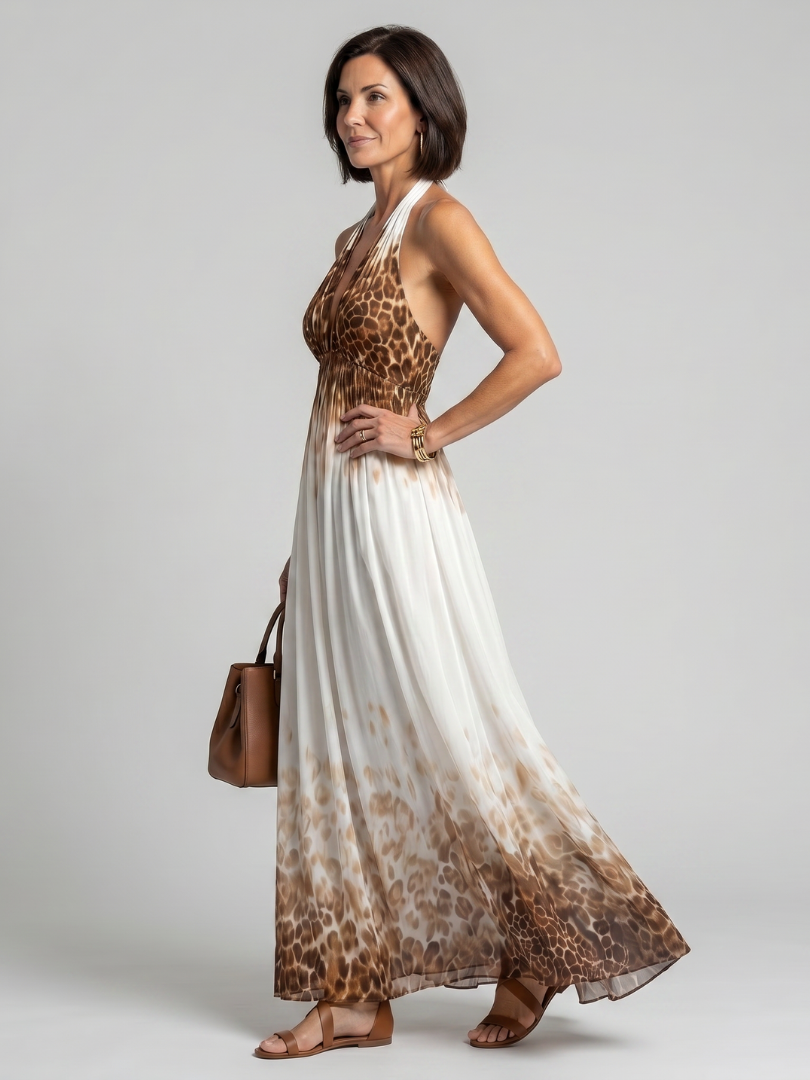 Vivienne | Pleated Floral Midi Dress
