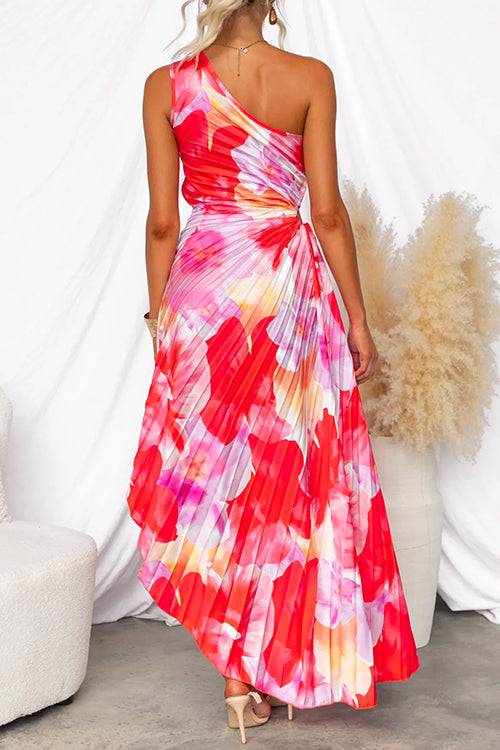 Yara | Pleated One Shoulder Dress