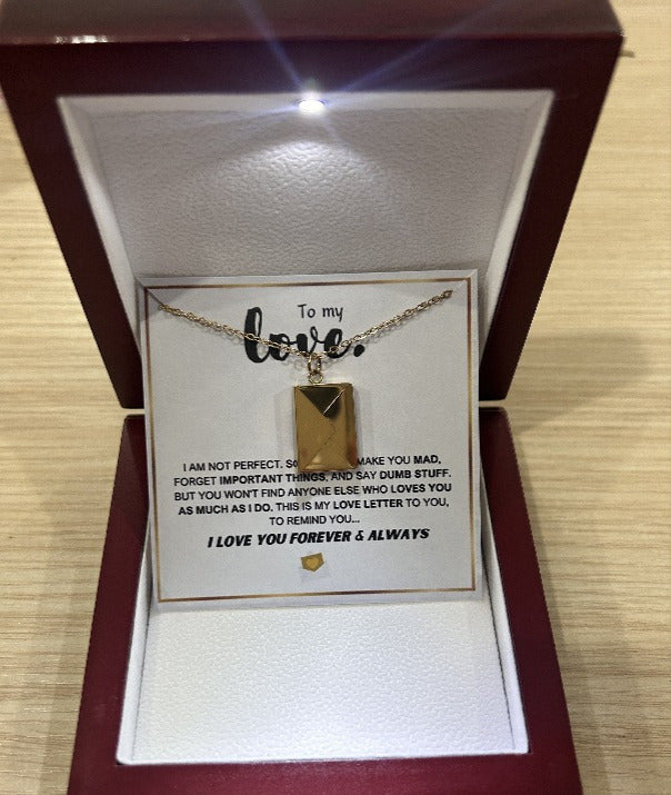 Amoura | Love Letter Envelope Necklace