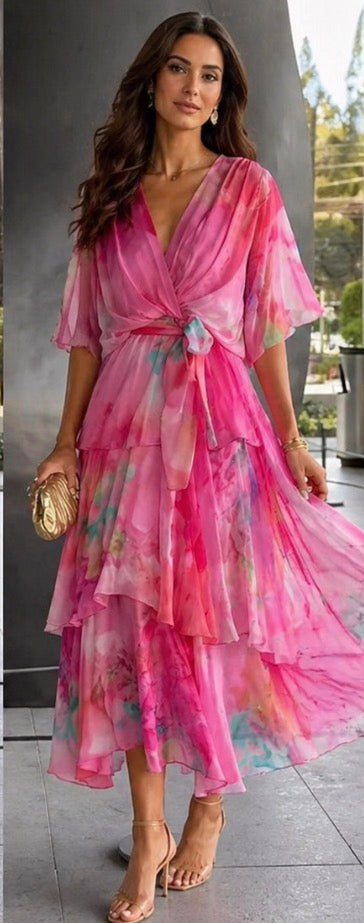 Lucia | Layered Floral Sun Dress