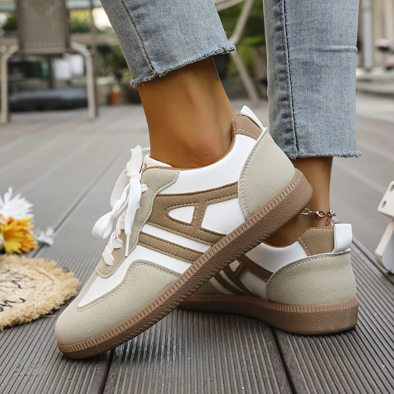 Lisa | Khaki Comfort Sneakers