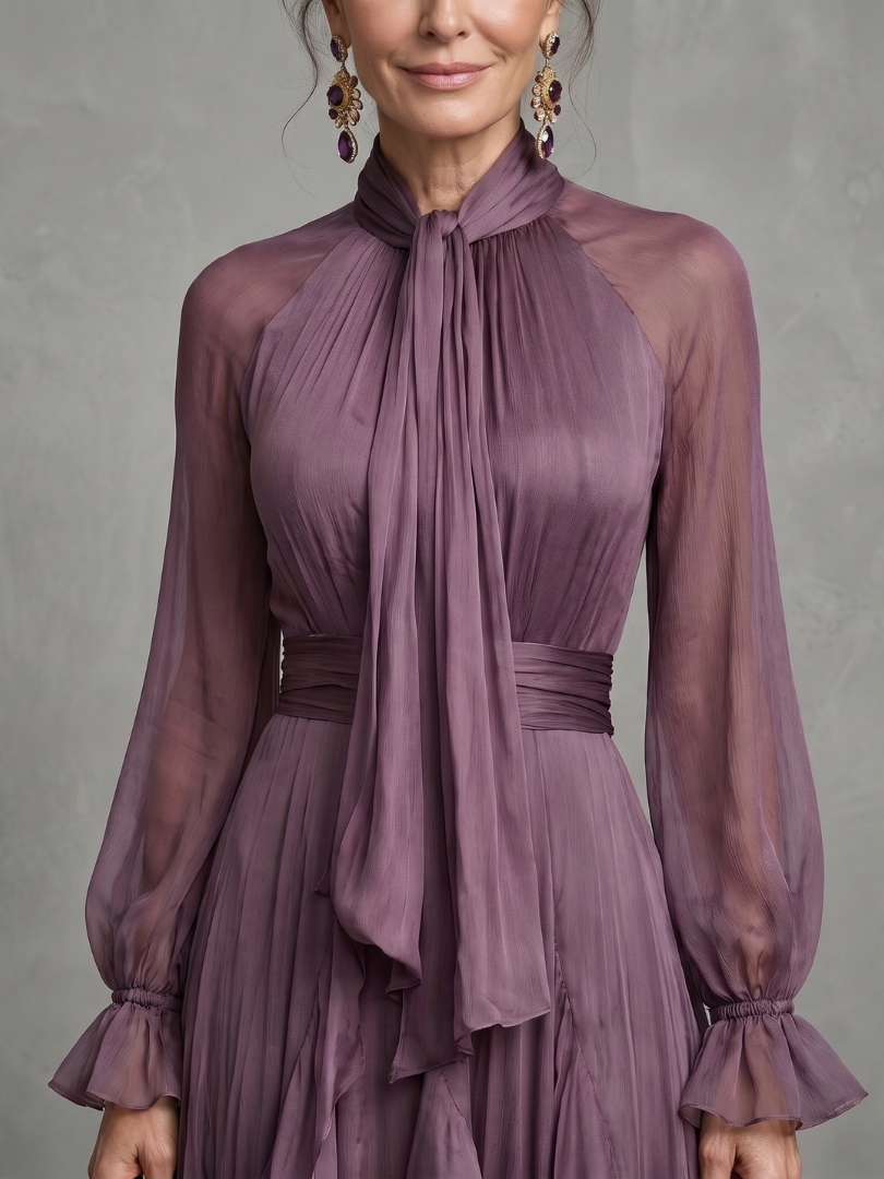 Esme | Tie Neck Tiered Maxi Dress