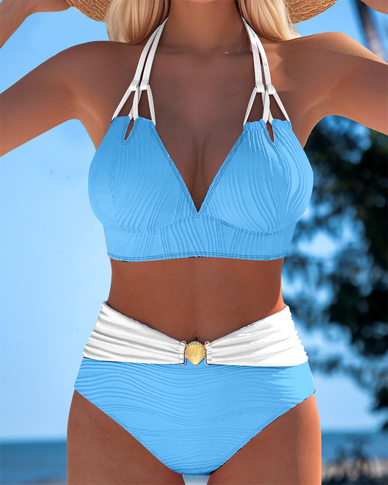 Lyris | High Waisted Double Strap Swimsuit