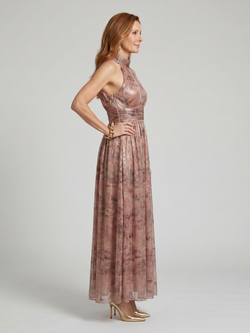 Poppy | Textured Sleeveless Midi Dress