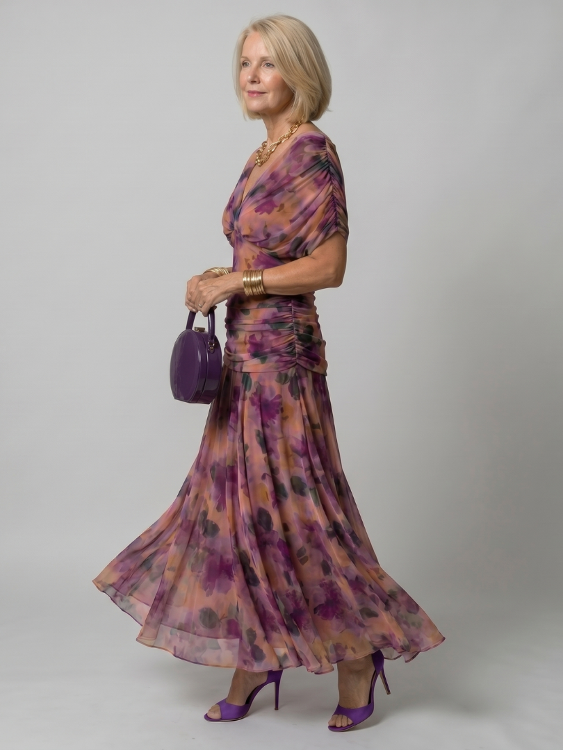 Odette | Off Shoulder Flow Midi Dress