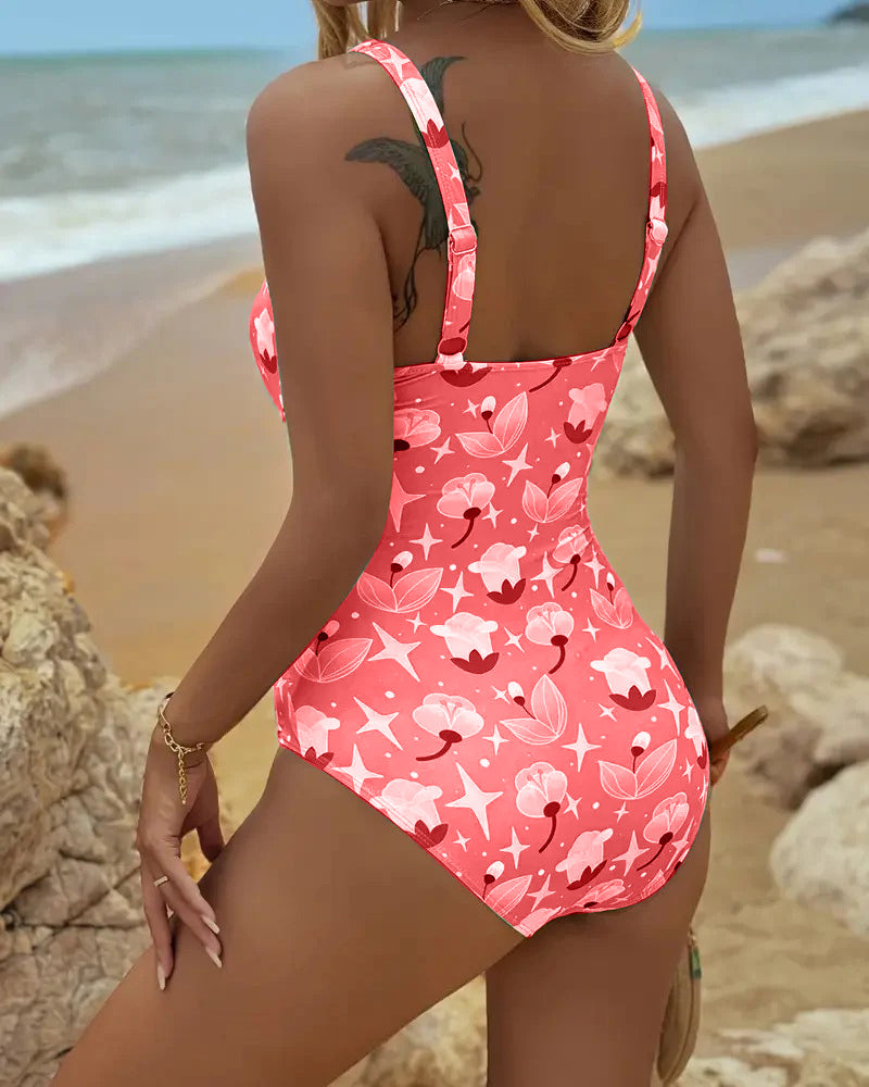 Clarissa | One Piece Printed Tankini