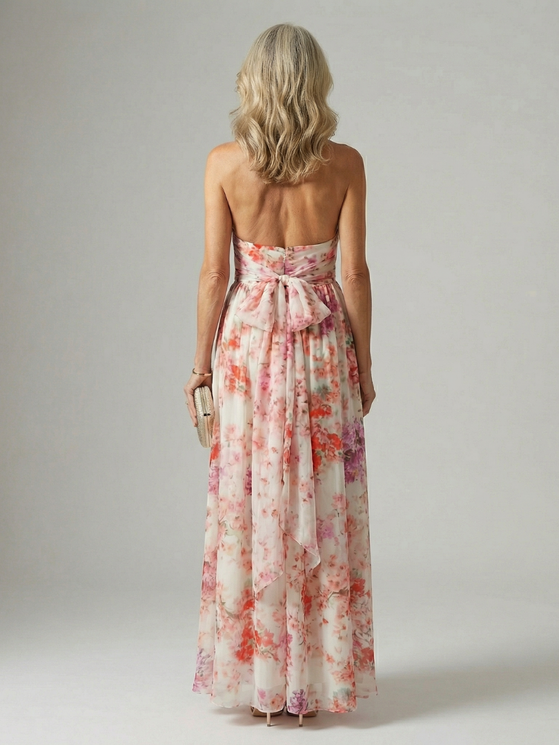 Daphne | Halter Floral Maxi Dress