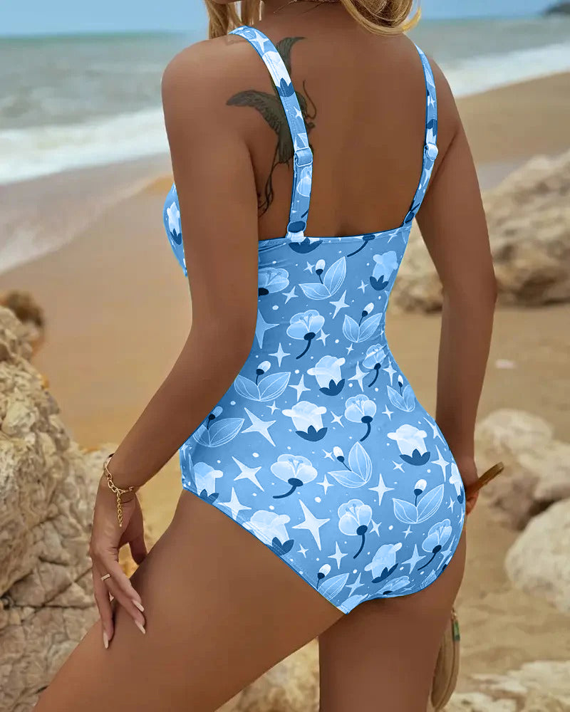 Clarissa | One Piece Printed Tankini