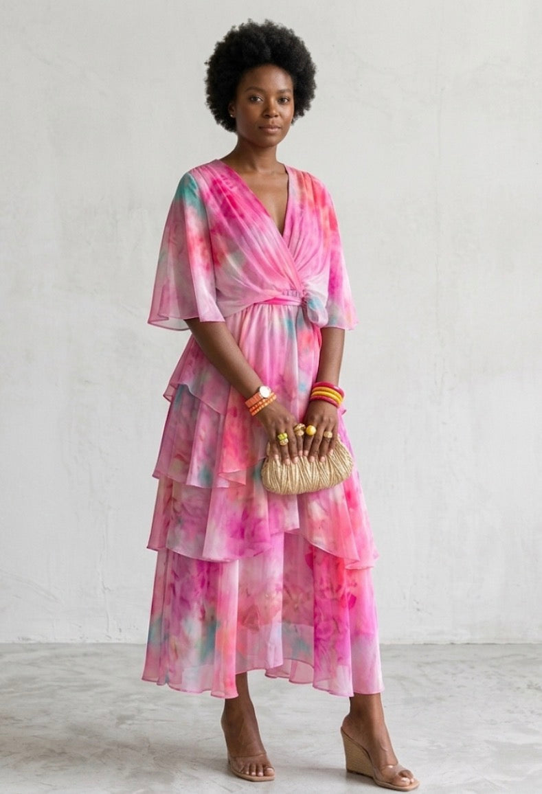 Lucia | Layered Floral Sun Dress