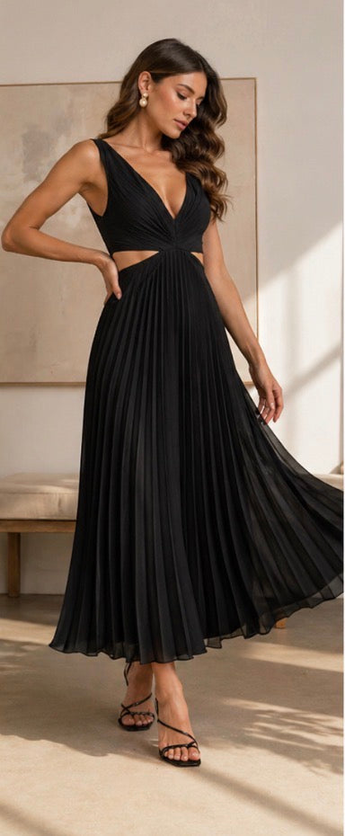 Lara | Twist Front Maxi Dress