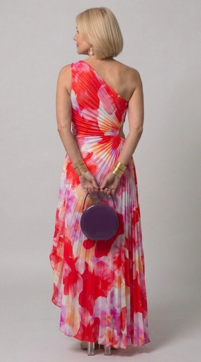 Yara | Pleated One Shoulder Dress