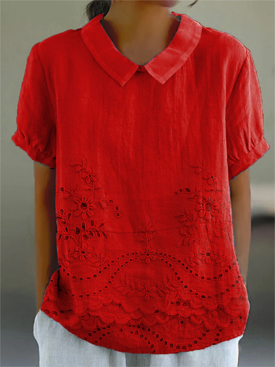 Bea | Floral Collared Top