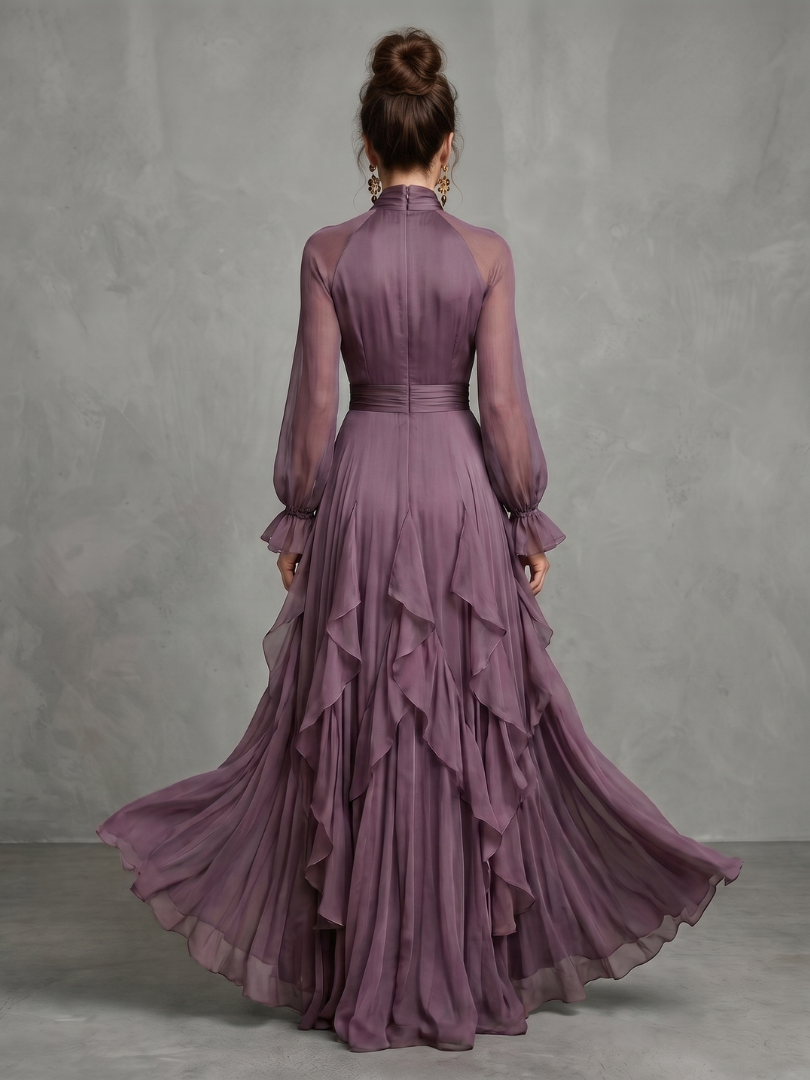 Esme | Tie Neck Tiered Maxi Dress