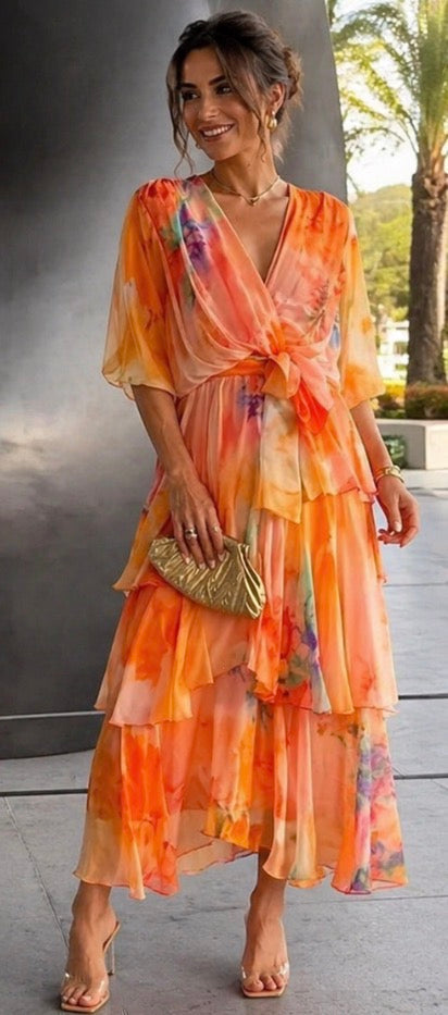 Lucia | Layered Floral Sun Dress