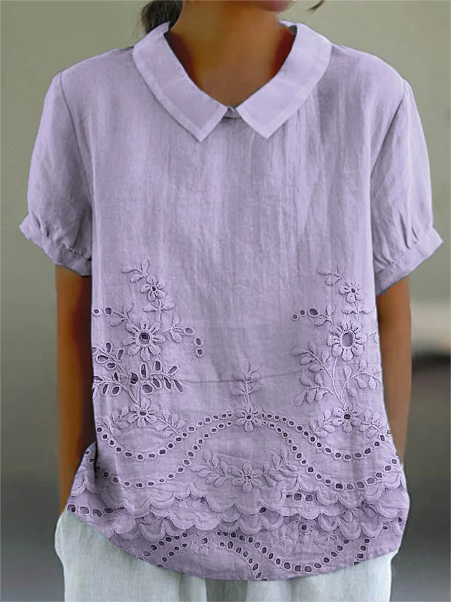 Bea | Floral Collared Top