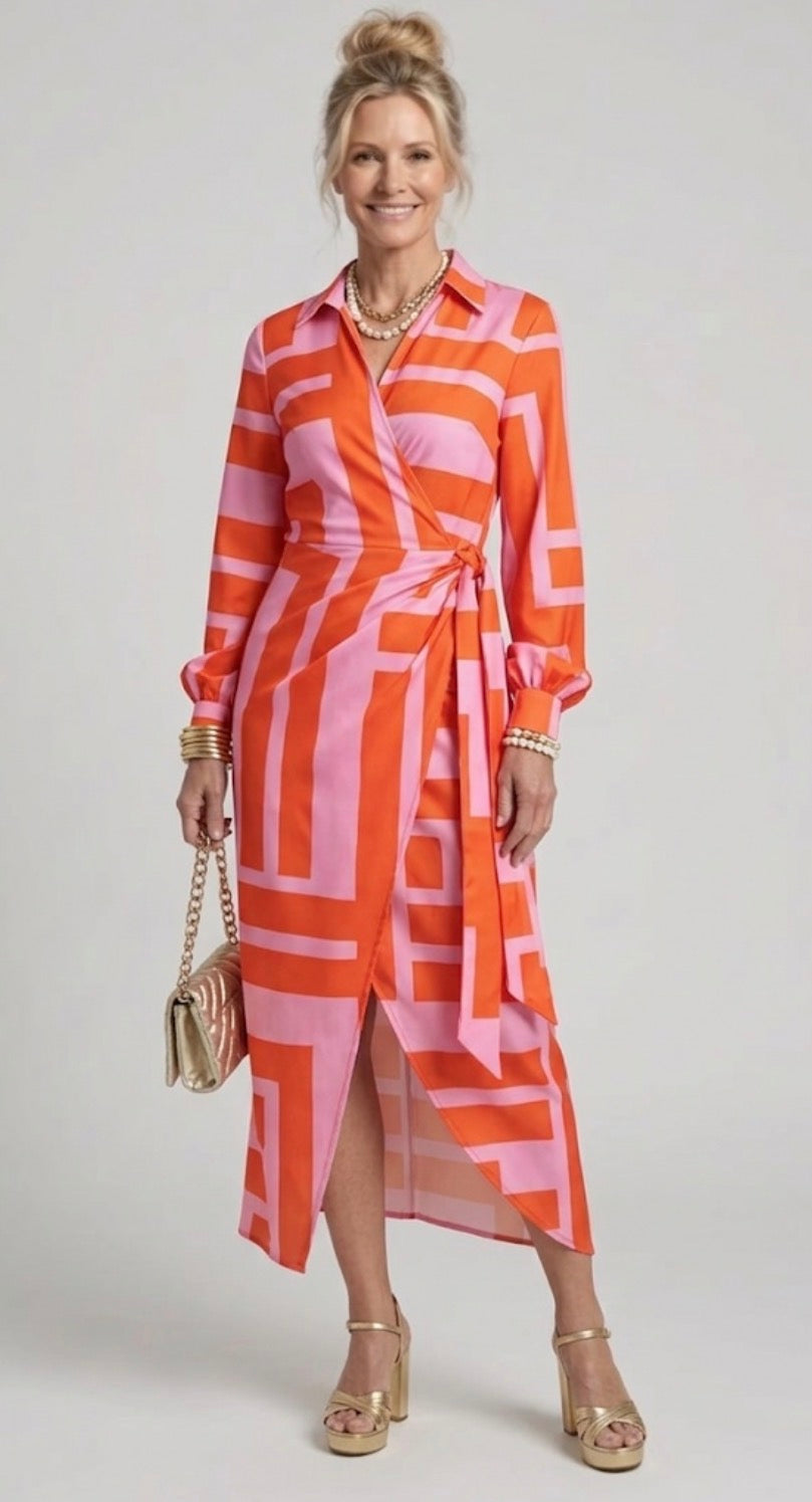 Camille | Printed Wrap Dress