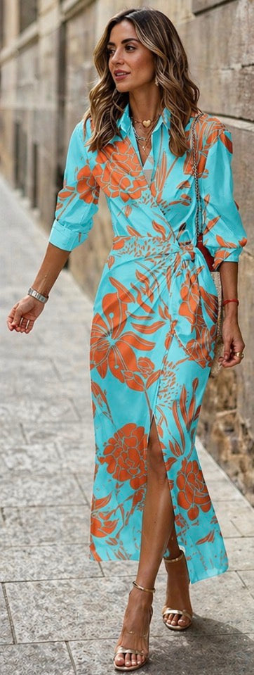 Camille | Printed Wrap Dress