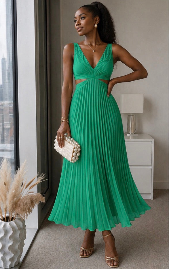 Lara | Twist Front Maxi Dress