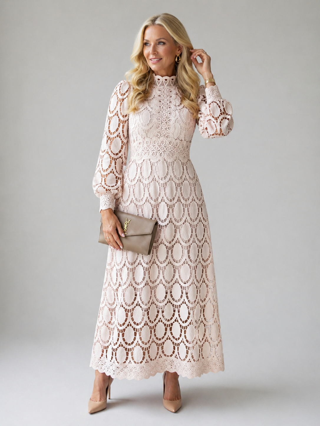 Beatrix | Lace Midi Dress