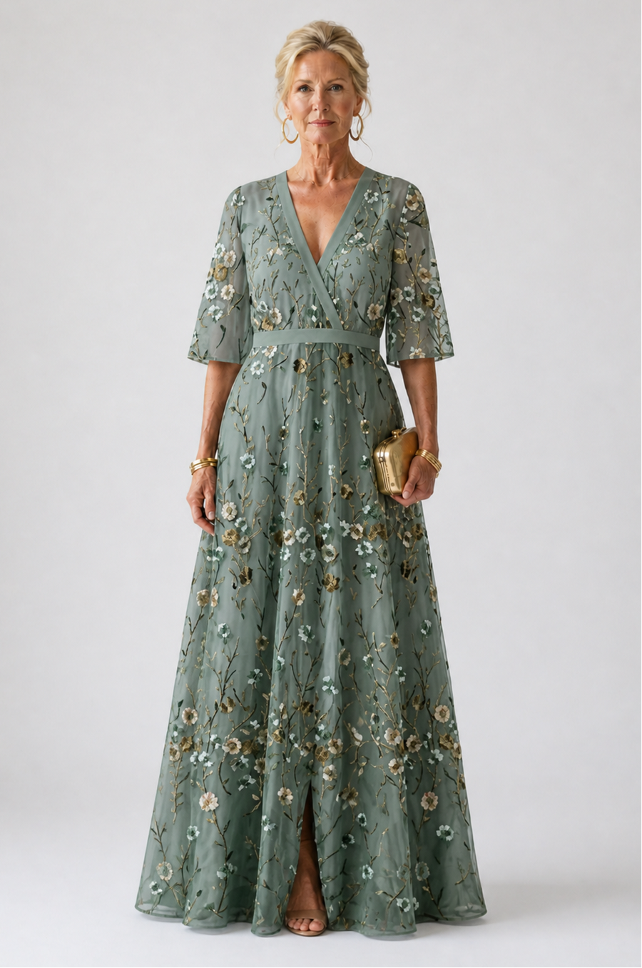 Harper | Floral V Neck Maxi Dress