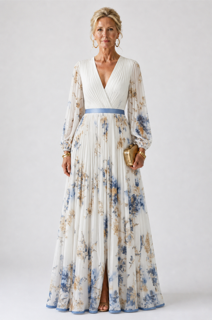 Seraphina | Long Sleeve Floral Maxi Dress