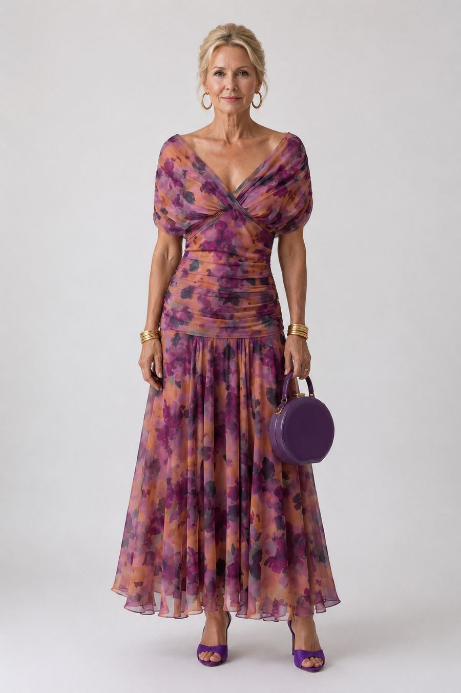 Odette | Off Shoulder Flow Midi Dress