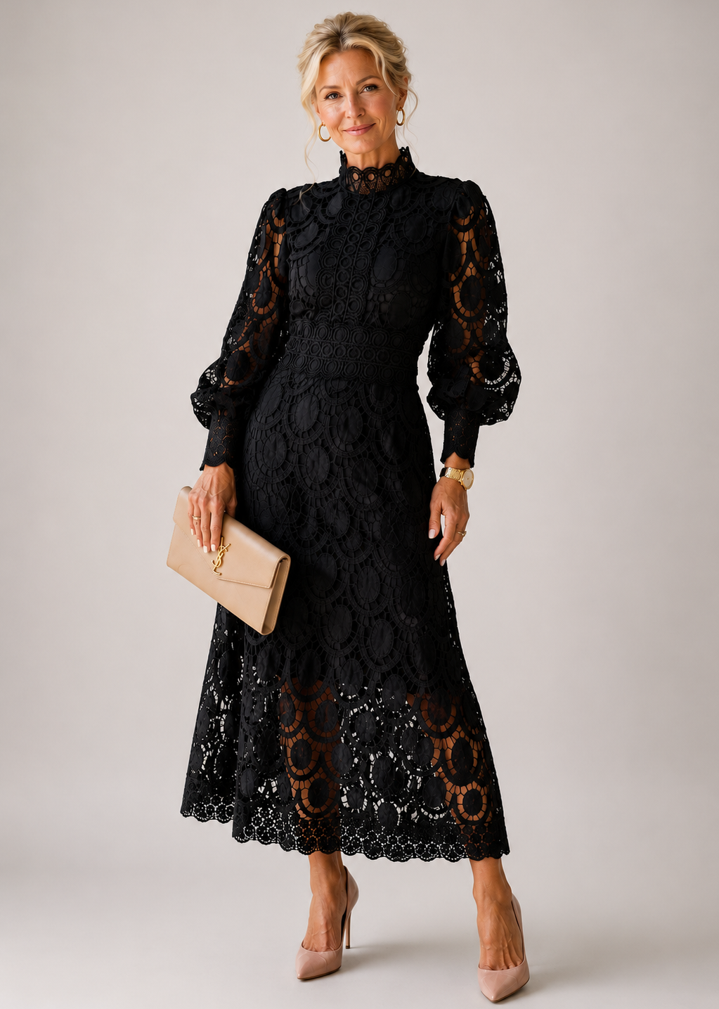 Beatrix | Lace Midi Dress