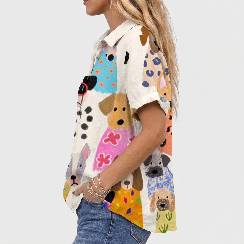 Pippa | Canine Collared Top