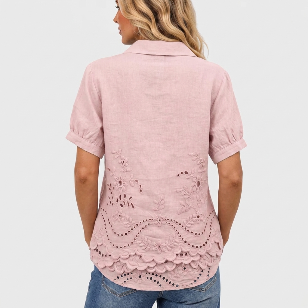 Bea | Floral Collared Top