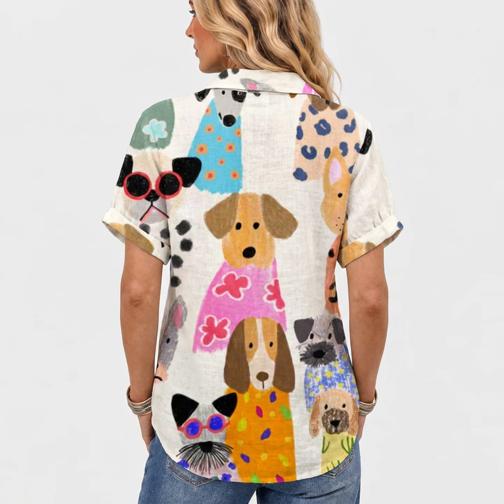 Pippa | Canine Collared Top