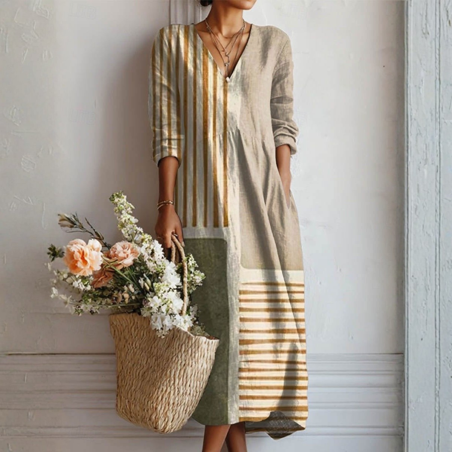 Dilara | Elegant Floral Dress with Natural Charm