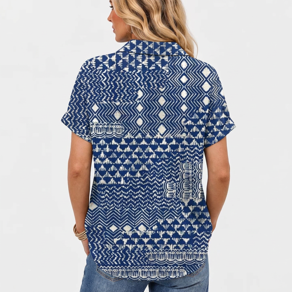 Zarah | Boho Collared Top