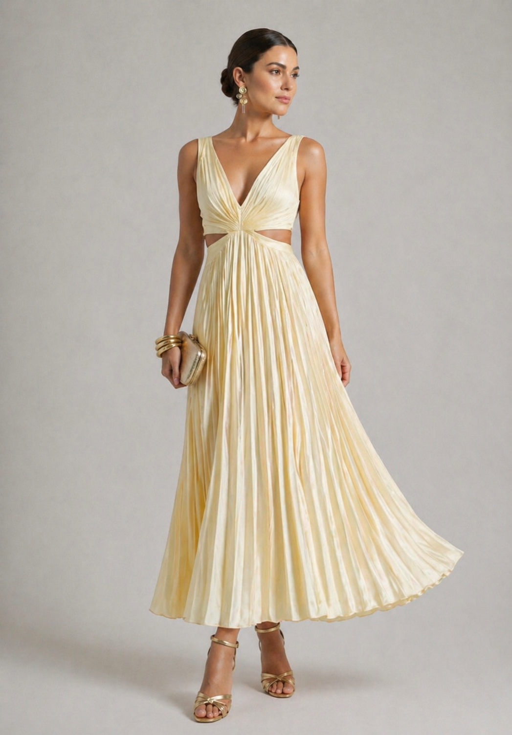 Lara | Twist Front Maxi Dress