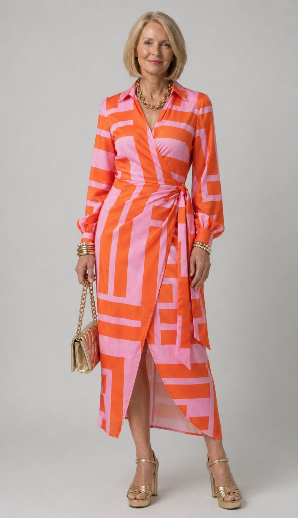 Camille | Printed Wrap Dress