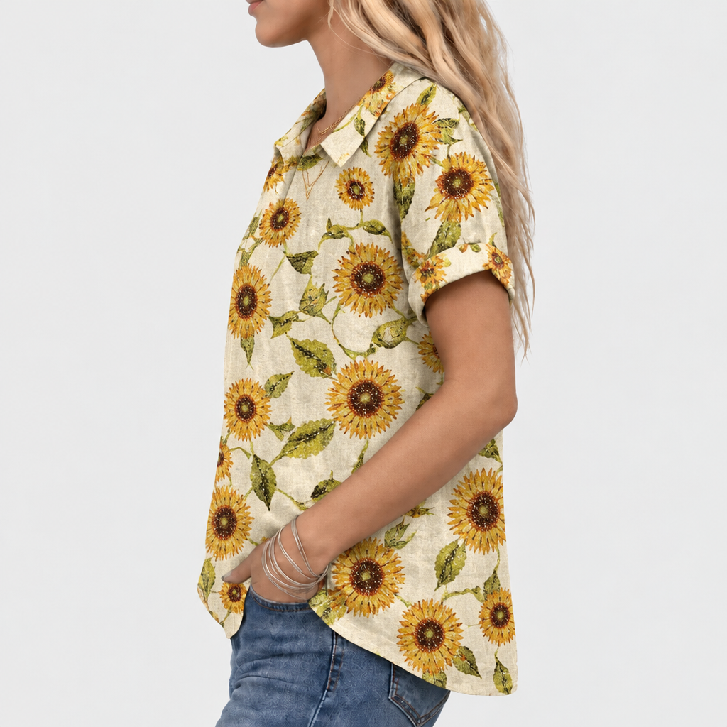 Maine | Sunflower Collared Top