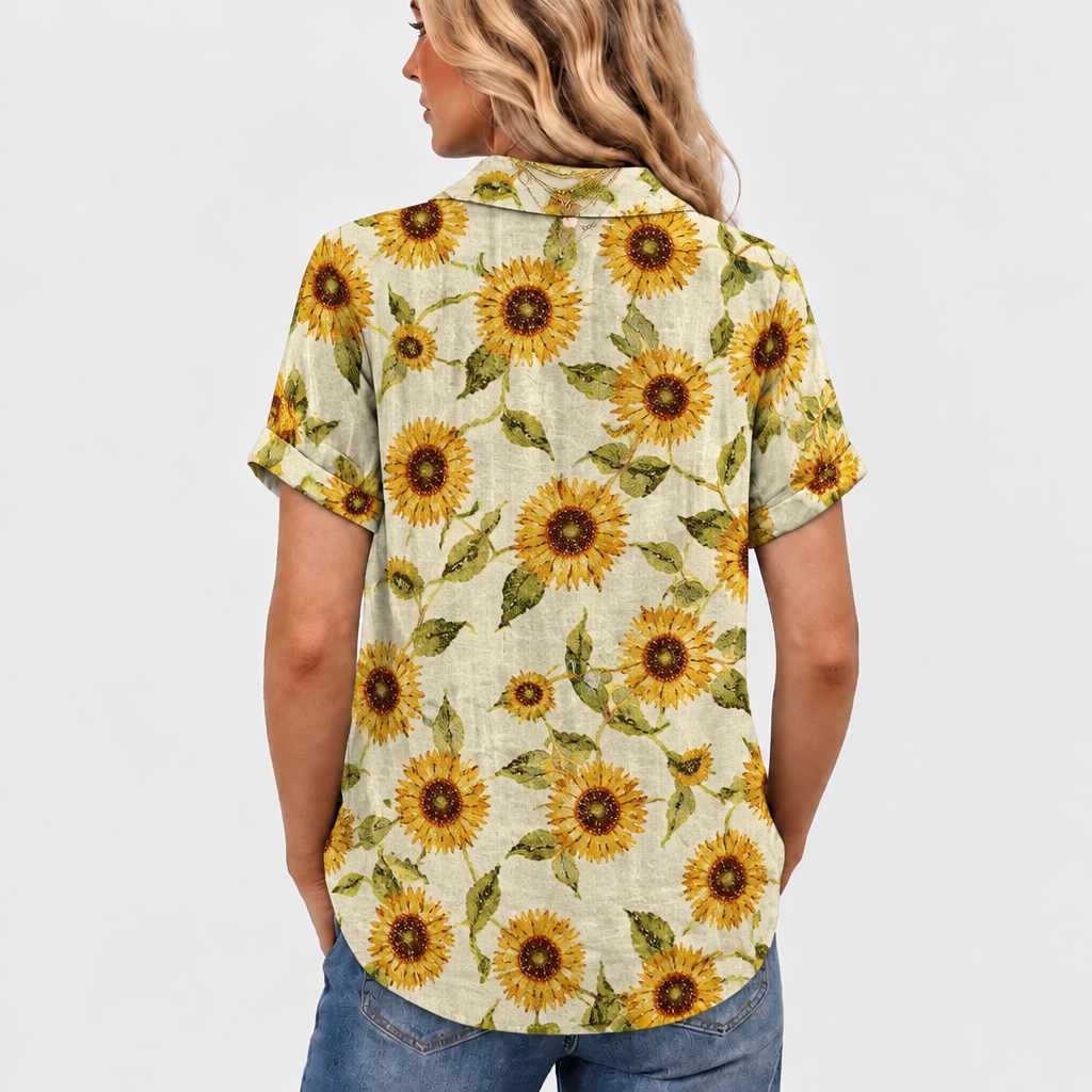Maine | Sunflower Collared Top