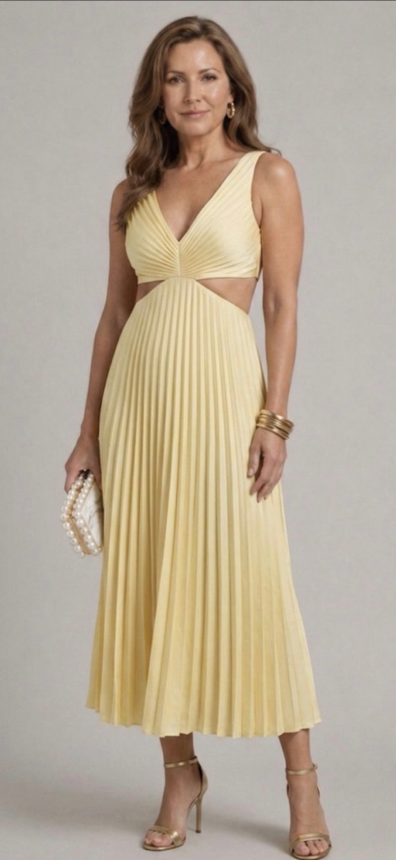 Lara | Twist Front Maxi Dress