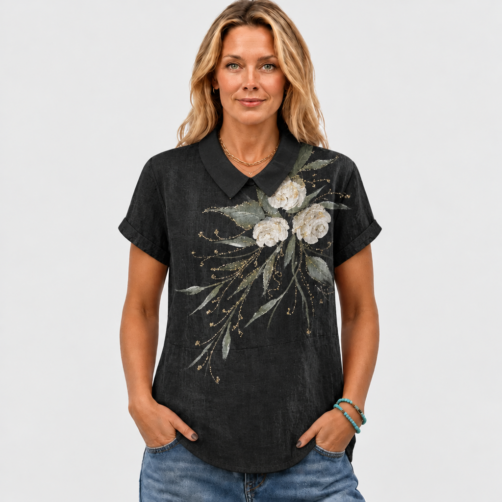 Tilly | Dandelion Collared Top